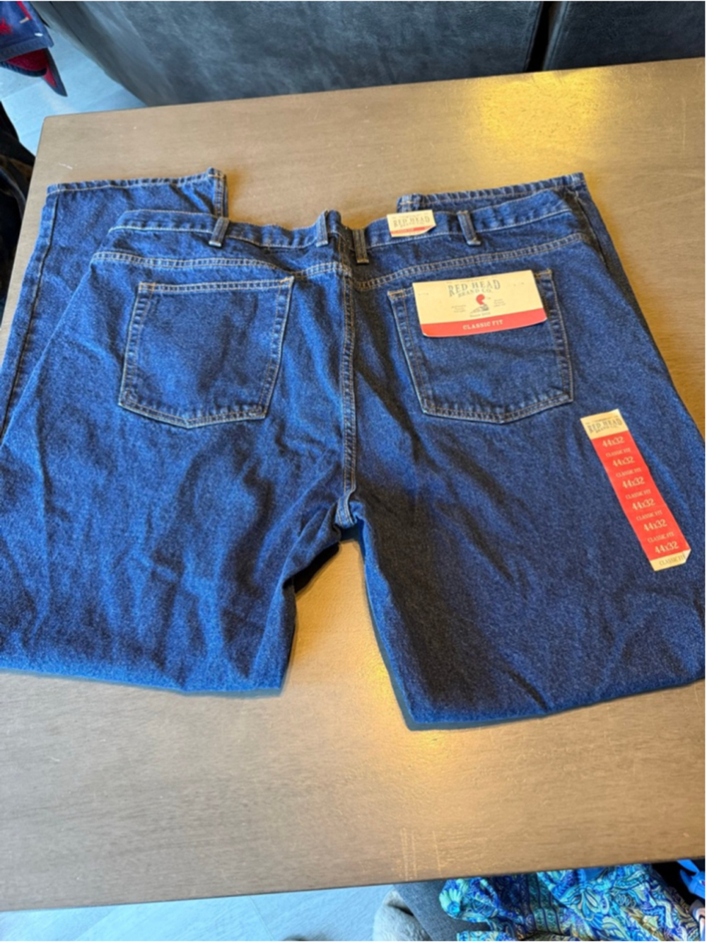 Men's RedHead Big & Tall Blue Classic Fit Jeans Waist 44 - Picture 3 of 3